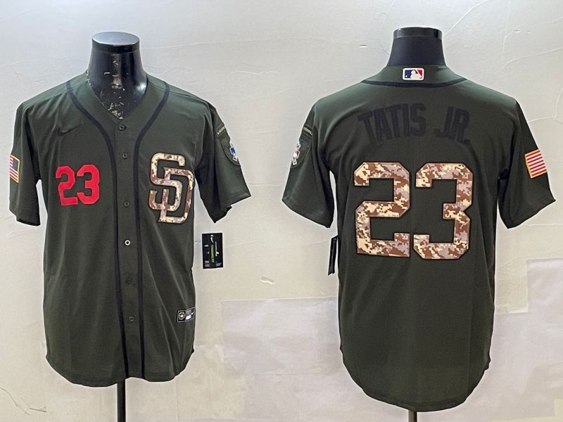Men San Diego Padres #23 Tatis jr Green Game 2025 Nike MLB Jersey style 2->san diego padres->MLB Jersey